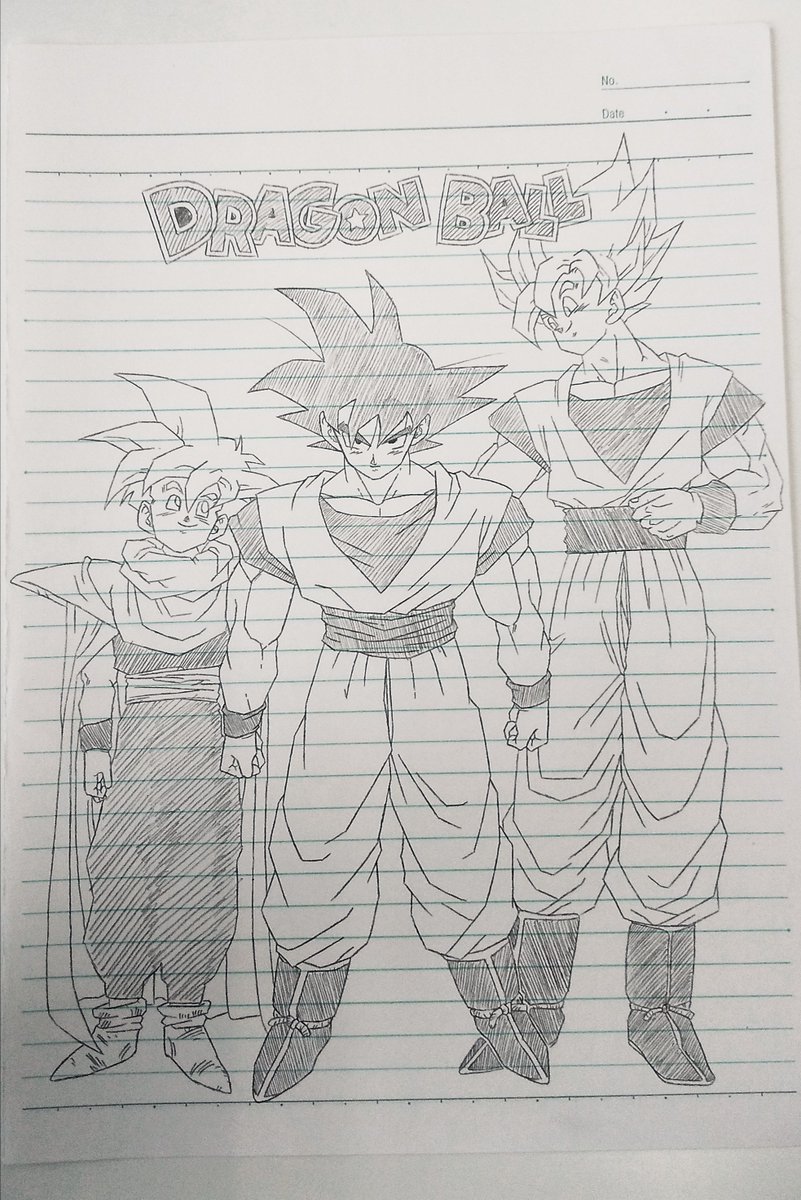 ドラゴンボール みんなの無印ドラゴンボールイラストを見たい 扉絵を模写したやつです マジュ 海原神 旧 下級戦士バーダック の漫画