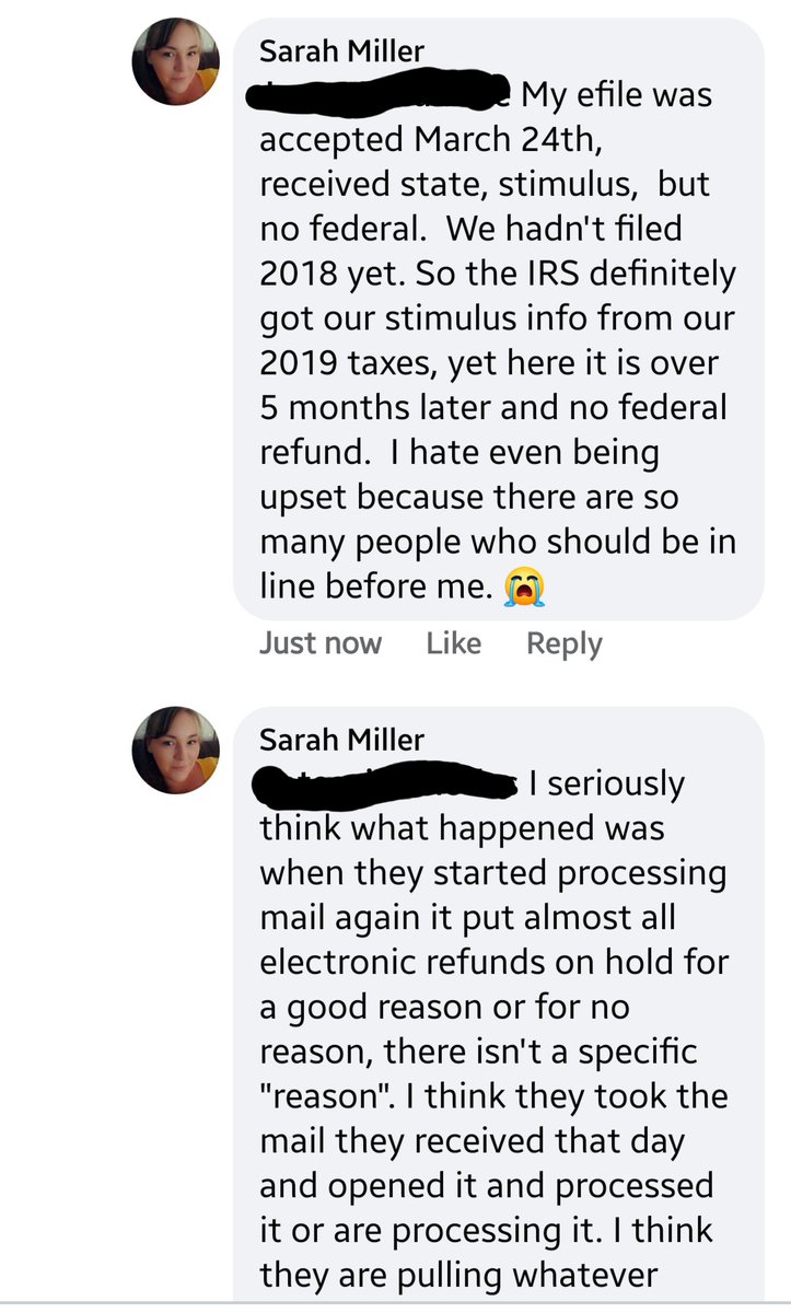 PolishLuv's tweet photo. @realDonaldTrump Whats being done about all the people still waiting on their electronic refunds who filed in Jan&amp;later until theIRSstarted processing mail again?TheIRSis overlooking us&amp; opening new paper taxes first 🤔#IRS
#somethingneedsdone 
#notafanofyou
#makemechangemymind https://t.co/jGSmRpmKiS