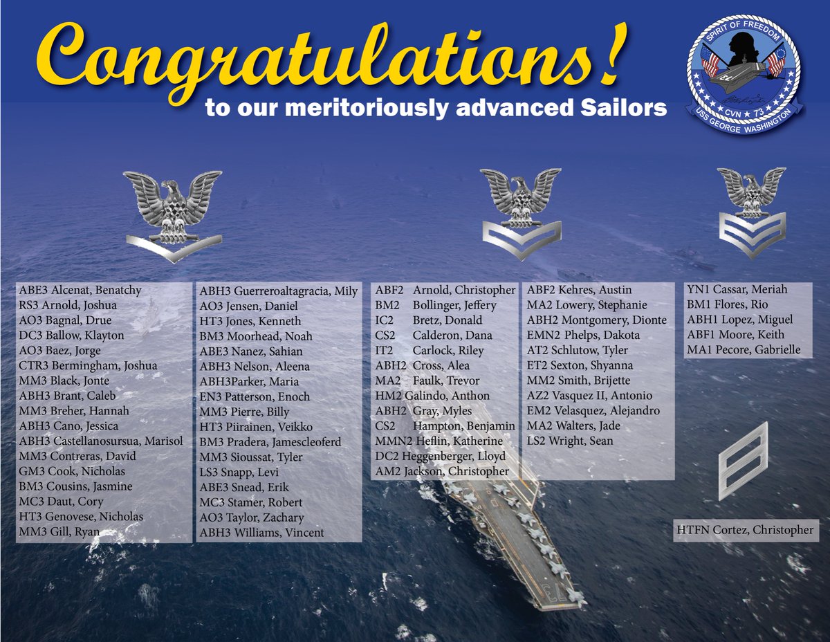 Congratulations 🎉🎈🎊 to our meritoriously advanced Sailors! #BravoZulu