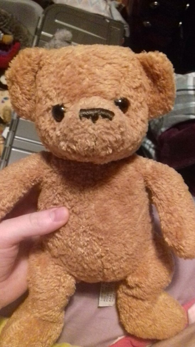 I think her name is Sylvia? She was once Freddie Bear's girlfriend. I have since realised that Freddie Bear is an old gay who is probably jaded and tired of my bullshit.She originally had a bunch of flowers, which I took off because she couldn't hug without her arms.