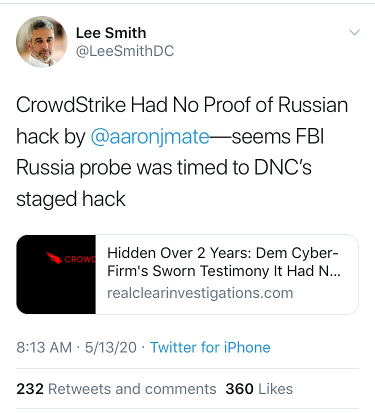 5/ Is...“Lee S.Re: D Ops Hu$$ein Ha€king State Voting SysThe TIP.”... @ LeeSmithDC, author of “THE PLOT AGAINST THE PRESIDENT”?I’ve searched on here but haven’t found any digs on Lee S.I don’t have his book but here’s something Lee posted 23 ()months later to the day