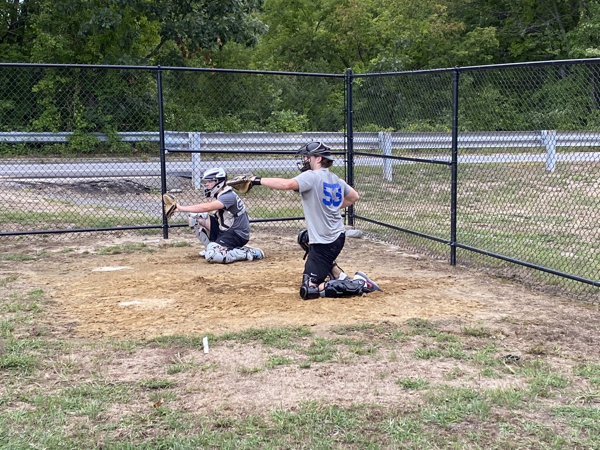 Former Nation catcher <a href="/jacknormand2/">jack normand</a> and one of our newest additions to the Nation <a href="/KyleLavigne24/">Kyle Lavigne</a> getting bully work in before opening weekend <a href="/showcase_league/">Showcase League</a> #thanation #alumni #work #fallball