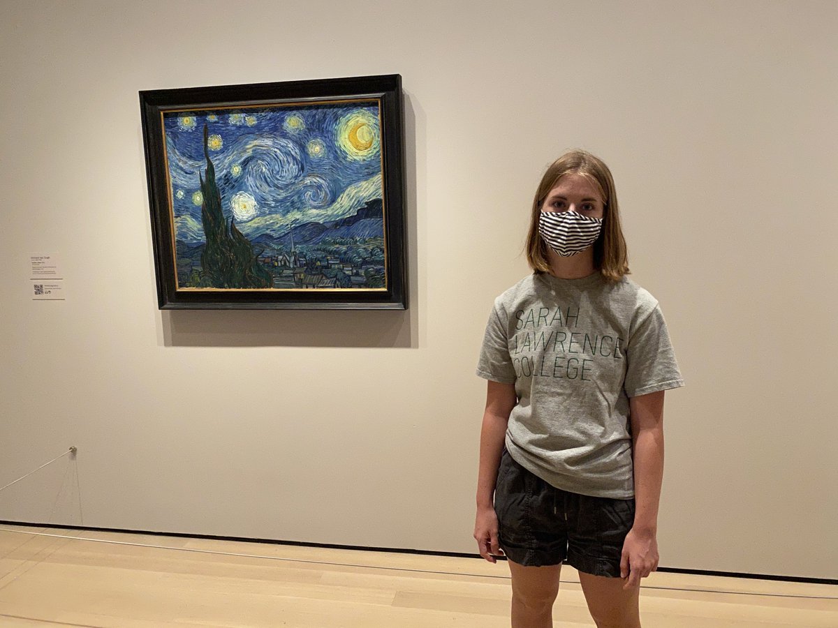 CarlNYC's tweet photo. Took my niece to MoMA after her two-week quarantine was over. WE WERE LITERALLY THE ONLY ONES THERE. Well, there were a few other people but still… #emptymuseum https://t.co/aM7mJKdwXo