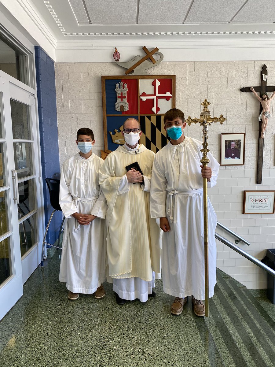 FrRader's tweet photo. At the first @CalvertCatholic High School and Academy Mass of the year we reflected on the invasion of God’s grace inviting us to put put out into the deep without fear. https://t.co/CMCPuLi3sK