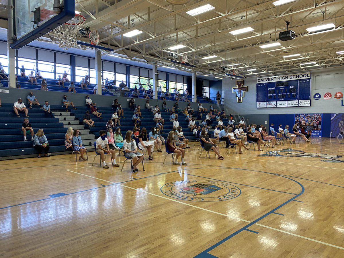 FrRader's tweet photo. At the first @CalvertCatholic High School and Academy Mass of the year we reflected on the invasion of God’s grace inviting us to put put out into the deep without fear. https://t.co/CMCPuLi3sK