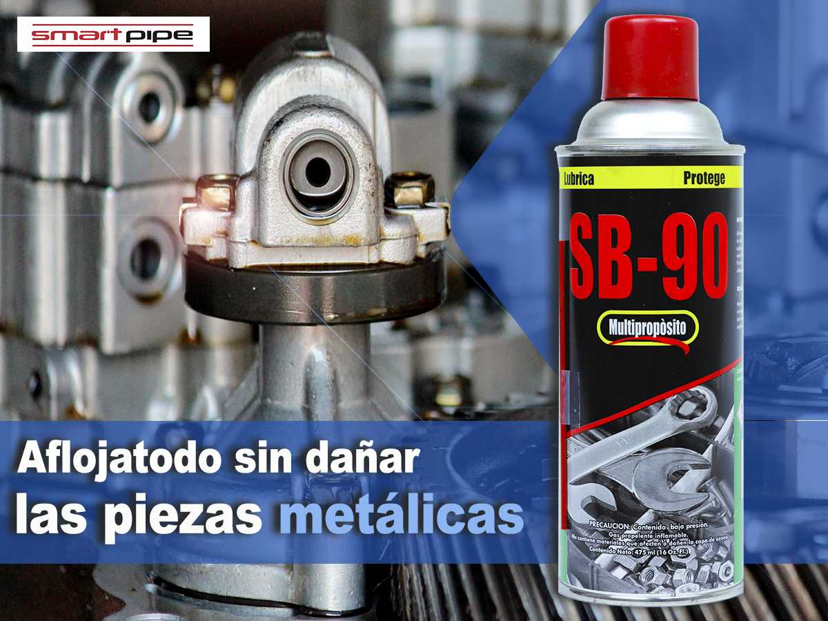 SmartPipe2's tweet image. #SB90 libera fácil y rapidísimo las piezas metálicas. 💪🏽Lo mejor es que no las daña nadita.👏🏼 #LimpiezaYProtección #SmartPipe #Protección