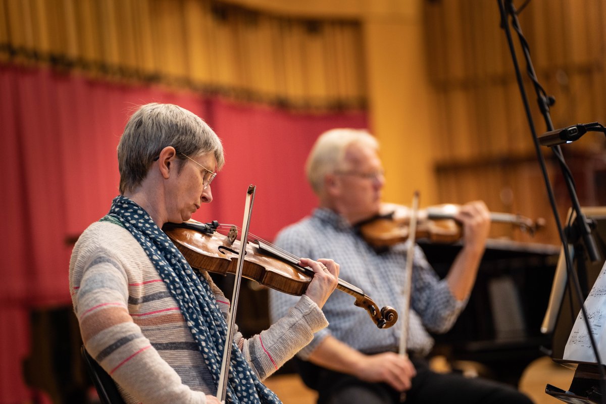 BBCNOW's tweet photo. Rehearsals are in full swing here in Hoddinott Hall and it is absolutely brilliant to have our new Principal Conductor, Ryan Bancroft, back with us! 👏

Our @bbcproms will be live streamed to @BBCiPlayer and broadcast to @BBCRadio3 on September 8th at 7.30pm 🎶

 Don't miss it!🤩 https://t.co/MmDy1rTs8q