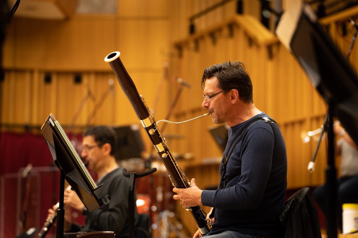 BBCNOW's tweet photo. Rehearsals are in full swing here in Hoddinott Hall and it is absolutely brilliant to have our new Principal Conductor, Ryan Bancroft, back with us! 👏

Our @bbcproms will be live streamed to @BBCiPlayer and broadcast to @BBCRadio3 on September 8th at 7.30pm 🎶

 Don't miss it!🤩 https://t.co/MmDy1rTs8q