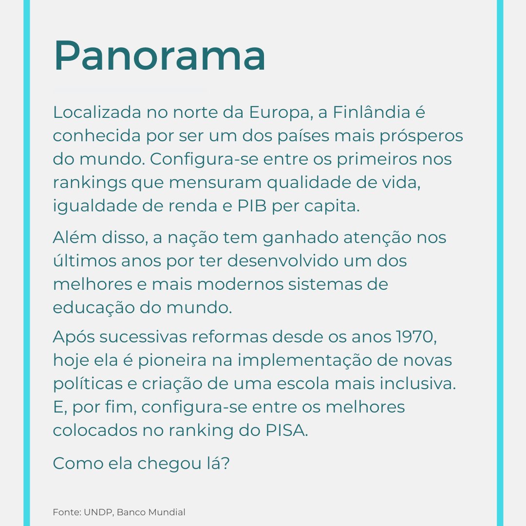 redelabipp's tweet image. Sabe como a Finlândia desenvolveu um dos melhores sistemas educacionais do mundo? 
Confira no #InovaEdu de hoje! (Pt 1)
Segue o 🧶
.
.
.
.
Por Vinicius Hector