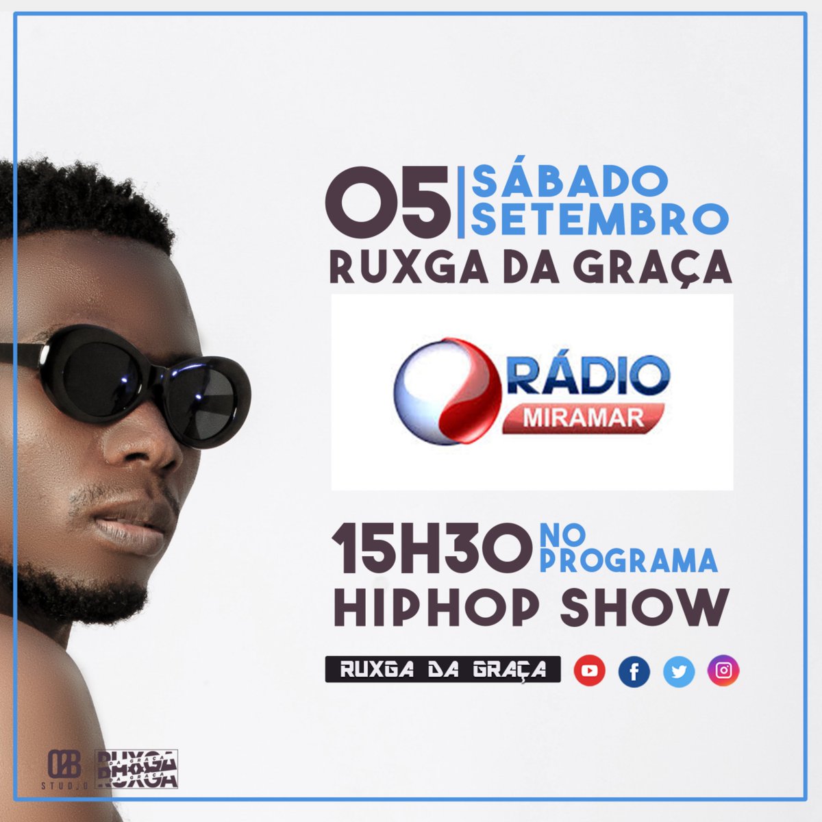 Ruxga2's tweet photo. Kmk mozirmãos
Sábado eu RUXGA DA GRAÇA estarei na Rádio Miramar a entregar sauce que deixei na ZONAL (EP). Fica ready!!!🚀🚀🚀🚀
ZONAL: https://t.co/q9VyW6LBWa https://t.co/OicGQYig9E