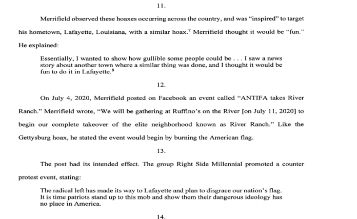 I'd like to stop for a second and point something out here:The thing that "Right Side Millennial" wanted to "stand up to"? The flag burning thing? That's protected speech.In fact,  @jbmerrifield's whole hoax, had it been real, would have been protected.