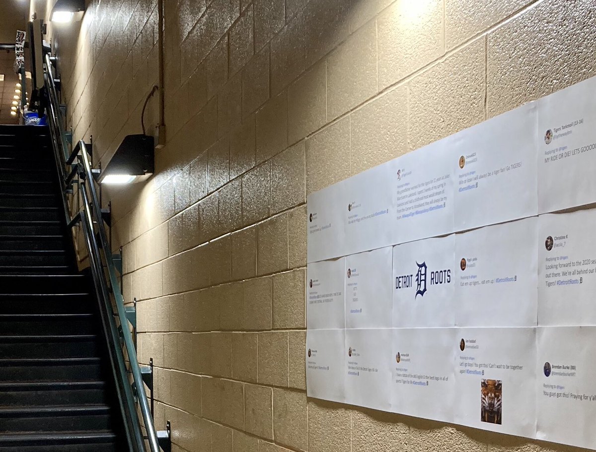 tigers's tweet photo. The upcoming weeks are huge and we need your help!

Reply below with your message of support using #DetroitRoots and we’ll feature it in the clubhouse tunnel so the guys see it on their way to the field. https://t.co/vaNkIx3PIG