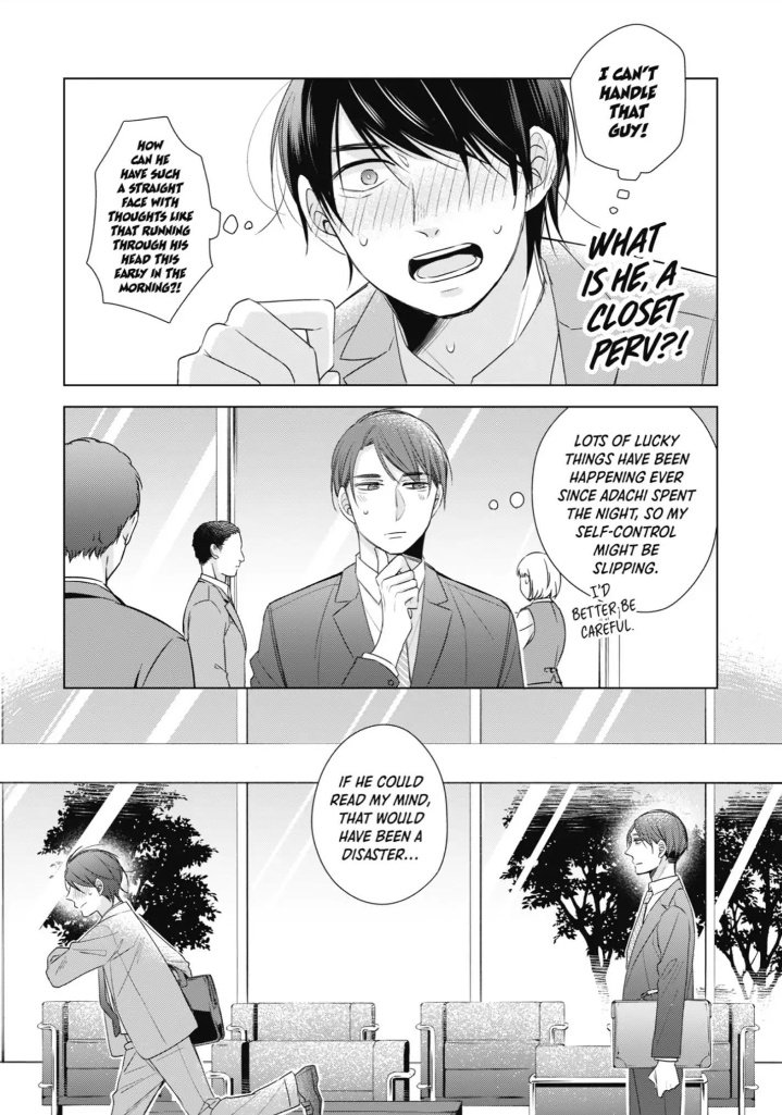 MANGA: Cherry Magic! Thirty Years of Virginity Can Make You a Wizard?!Status: ONGOINGReview: 30 y/o virgin suddenly gets to hear someone's thoughts by touching them. He found out his co worker's in love w/ him. If you want a pure and fun BL to read, give this one a go! 