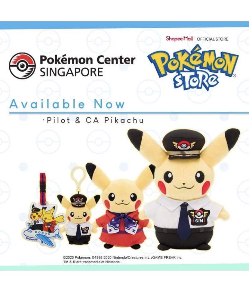 ポケモンセンターnakayama シンガポールも 新しいパイロットピカチュウ Caピカチュウです ポケモンセンター T Co Qmsd14xrto