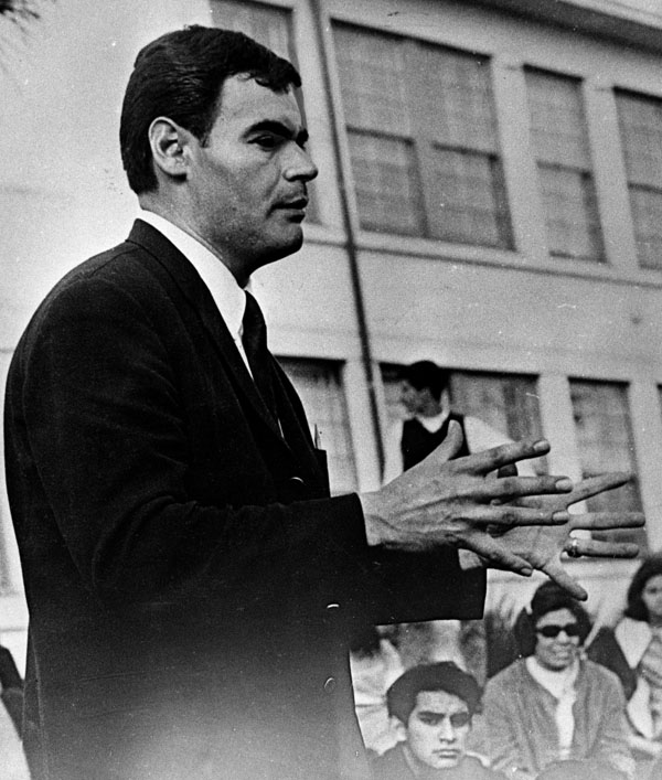 BH_Museum's tweet photo. Teacher and leader of boycott at Lincoln High School to protest inferior educational opportunities for Mexican-American students, Sal Castro, on June 10, 1968. https://t.co/y5IMSgyAqL