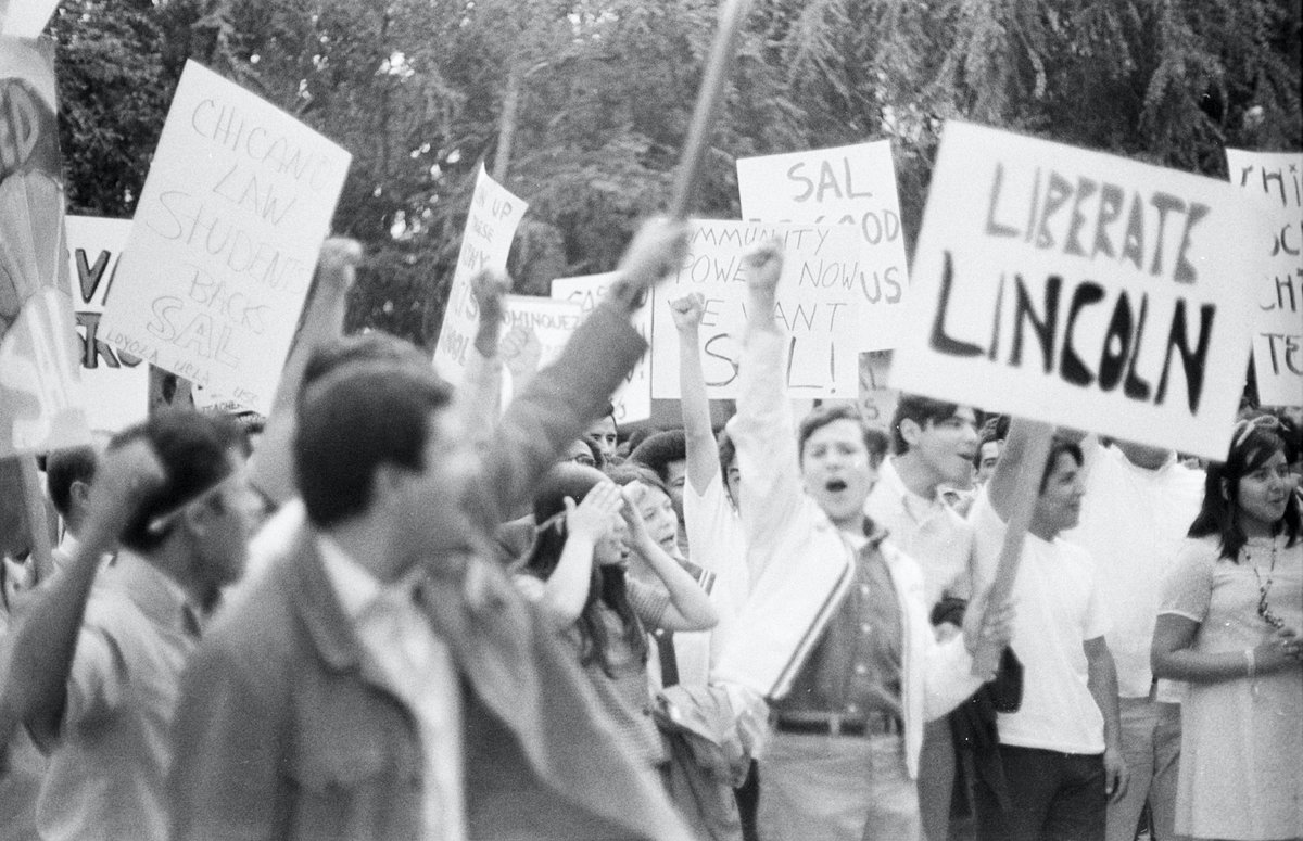 BH_Museum's tweet photo. Teacher and leader of boycott at Lincoln High School to protest inferior educational opportunities for Mexican-American students, Sal Castro, on June 10, 1968. https://t.co/y5IMSgyAqL