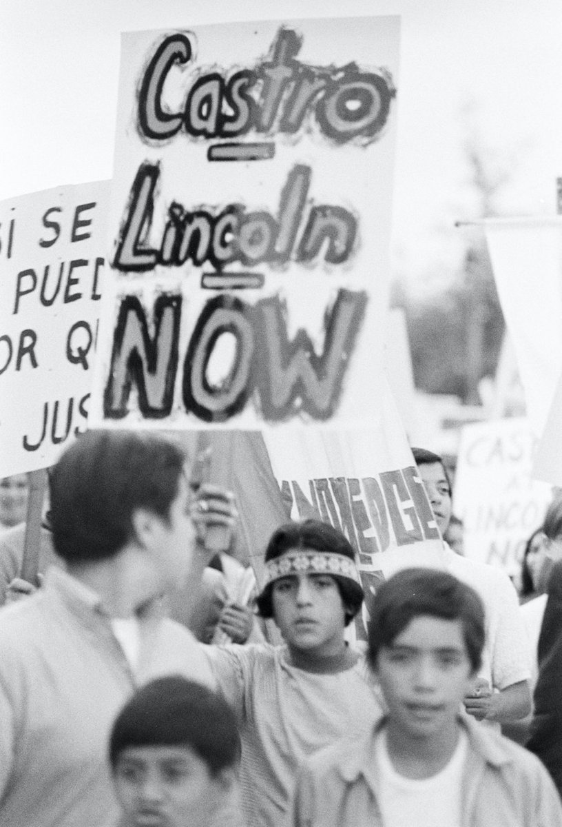 BH_Museum's tweet photo. Teacher and leader of boycott at Lincoln High School to protest inferior educational opportunities for Mexican-American students, Sal Castro, on June 10, 1968. https://t.co/y5IMSgyAqL