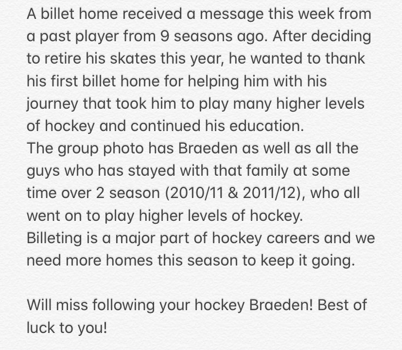 nitroshockey's tweet image. Make a difference in someone’s journey! Become a billet home!
If you are interested or have questions about being a billet home, please contact Karrie at hallck@shaw.ca or 250-427-6525

#NitroNation #KIJHL @KIJHL