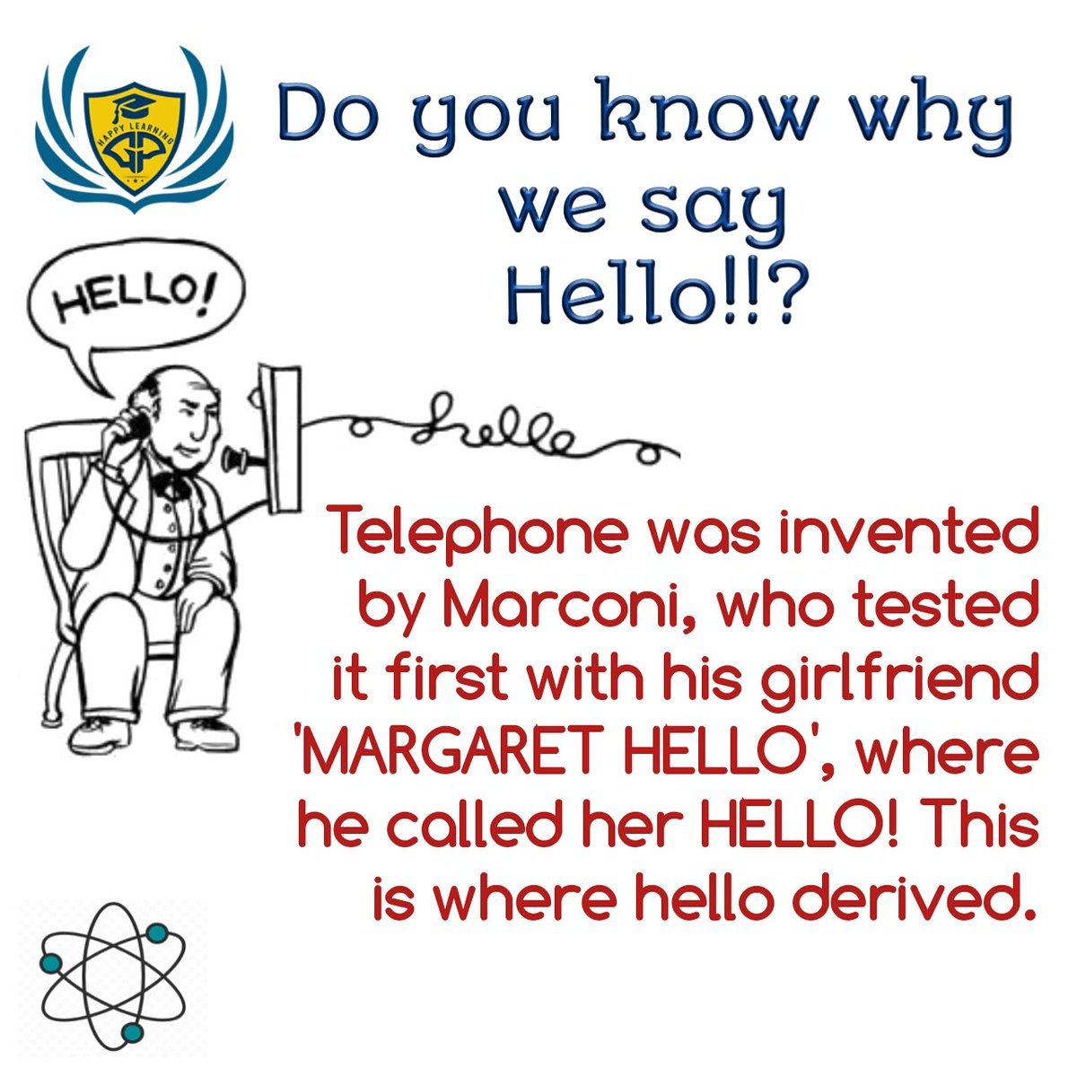 _godsparticle_'s tweet photo. Have you ever thought why we say hello on a phone call?

The more you question the more you learn!!!

#beasuccessfulperson
#science #scienceiscool
#scienceisfun
#learning
#preschool #kindergarten #adhd #dyslexia #slowlearner #spokenenglishclasses #spokentamil #spokenhindi https://t.co/UtdKUcAC5z