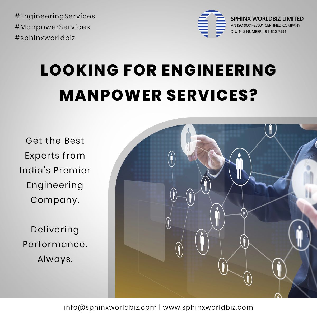 sphinxworld_biz's tweet photo. Looking For Engineering Manpower Services?
Get the Best Experts from India's Premier Engineering Company. Delivering Performance Always
#EngineeringStaffing #ManpowerServices #StaffingServices #EngineeringManpowerServices #EngineeringStaffingServices #SphinxWorldBiz https://t.co/NtRsuVhBpu