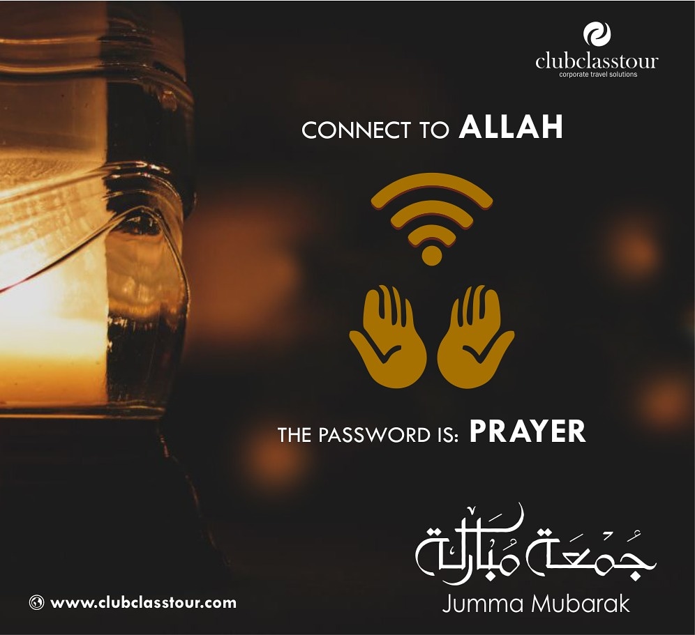 ClubClassTour2's tweet photo. Connect To ALLAH & The Password is PRAYER
#JummahMubarak🤲🕌 #ClubClassTour https://t.co/5X0YjcvMwO