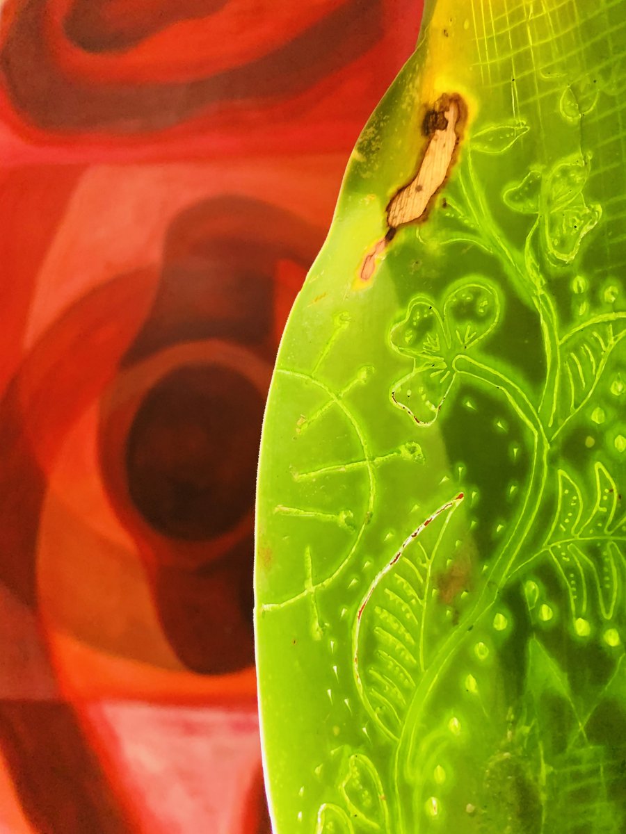 Exploring art/text and agave leaves during lockdown. 'Burring a Velvet Line' now released in special issue of International Fear Studies along with artist, poet responses to COVID times prism.ucalgary.ca/handle/1880/11…