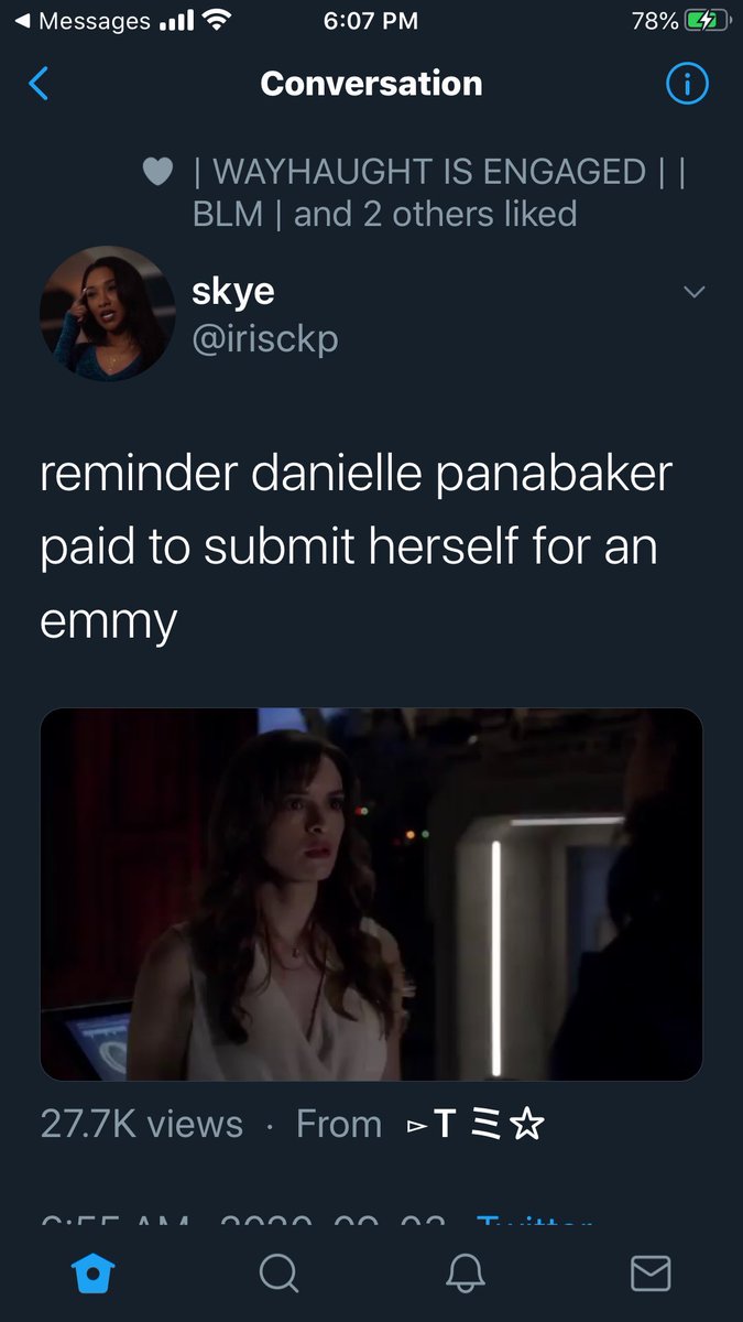 comicsfun_30's tweet photo. Another toxic Candice fan exposed trying to make false rumours again. We need to unite as a fanbase, stop with the hating, and let's support both #DaniellePanabaker and #CandicePatton. https://t.co/WEmJ5T2HfE