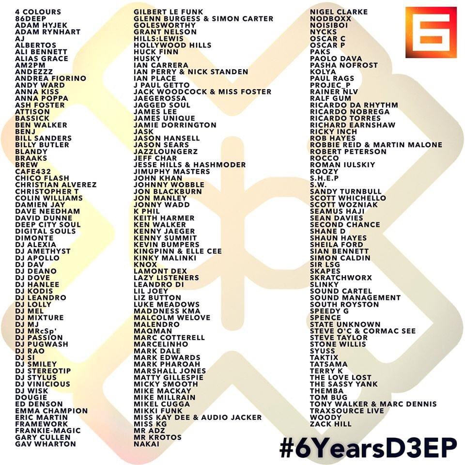 Happy 6 year anniversary to <a href="/d3epradio/">D3EP Radio Network</a>! So many amazingly talented folks over the years! 
❤️🎼❤️
#Music #radio #dance #club #house #DJ