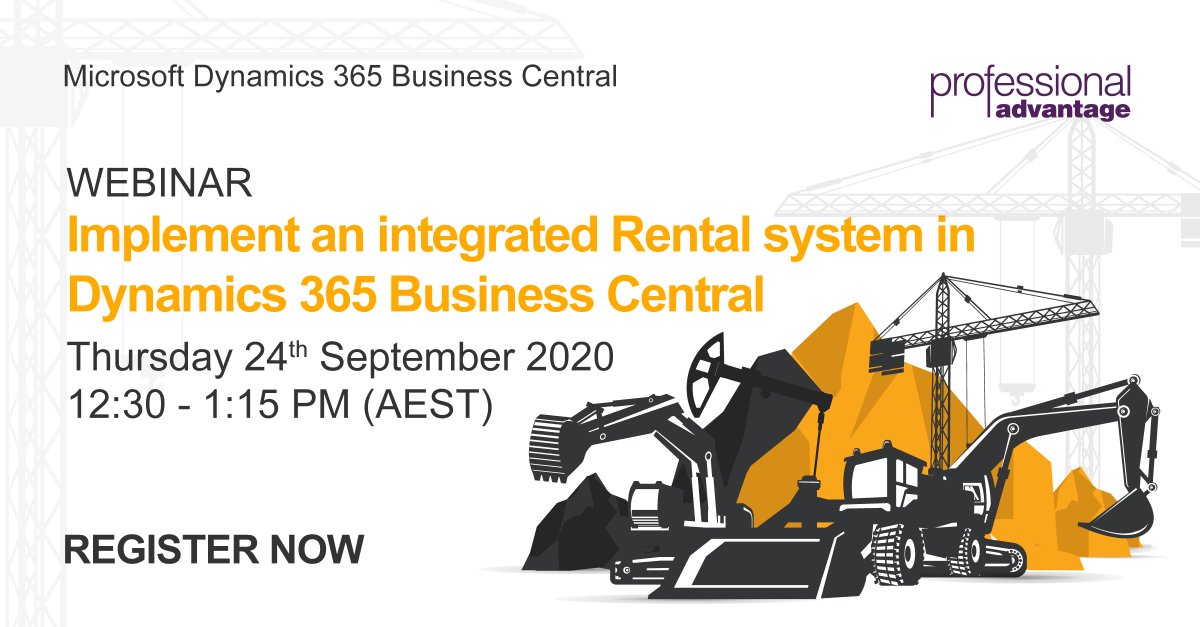 ProfessionalAdv's tweet photo. Dynamics 365 Business Central with the ODT Rentals 365 extension delivers a comprehensive rental solution built on the solid Business Central financial solution. If you want to learn more register to attend https://t.co/Aoy1MBRPvr

#dynamics365 #dynamicsbc #rentals #financial https://t.co/TM7YhSvSUD