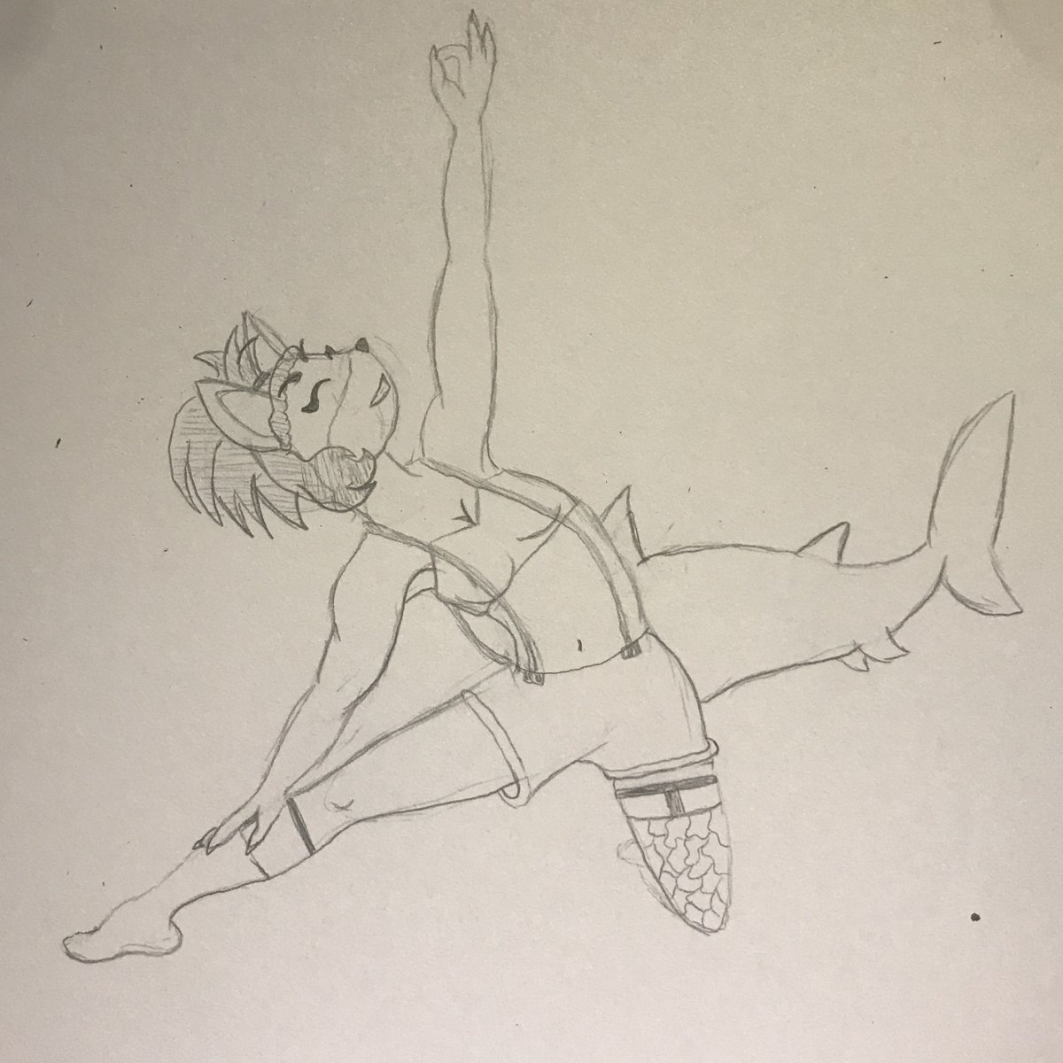 SwaggAndii's tweet photo. Day 4 of #YogaAwarenessMonth!! This time featuring an OC belonging to @m5mona , one of my fav OCs ever! Marin the Dingoshark, doing Parighasana!
#yoga #crashbandicoot #asana #NationalYogaMonth #gatepose #parighasana #traditionalart #sketch #furry #furryart https://t.co/F89QJQhTJG