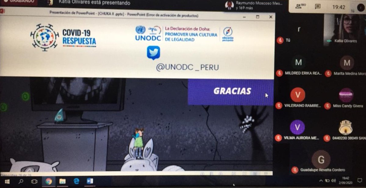 Barrio_Seguro's tweet photo. #DGSCInforma | Capacitación virtual a docentes de I.E. del #BarrioSeguro "Belén" en coordinación con @UNODC_PERU quien presentó la herramienta #Chuka contra la violencia 💪🇵🇪. https://t.co/5Aq9gx4cnk