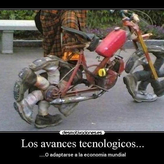 DelectechE's tweet image. Definitivamente estamos en tiempos de adaptación y recuerden que siempre tiene más oportunidades el que mejor se adapta a la situación. Y a falta de llantas, la ropa americana y sus zapatos solucionan 😄.
#delectechespañol #tecnologia #tecnología #fun #memesespañol