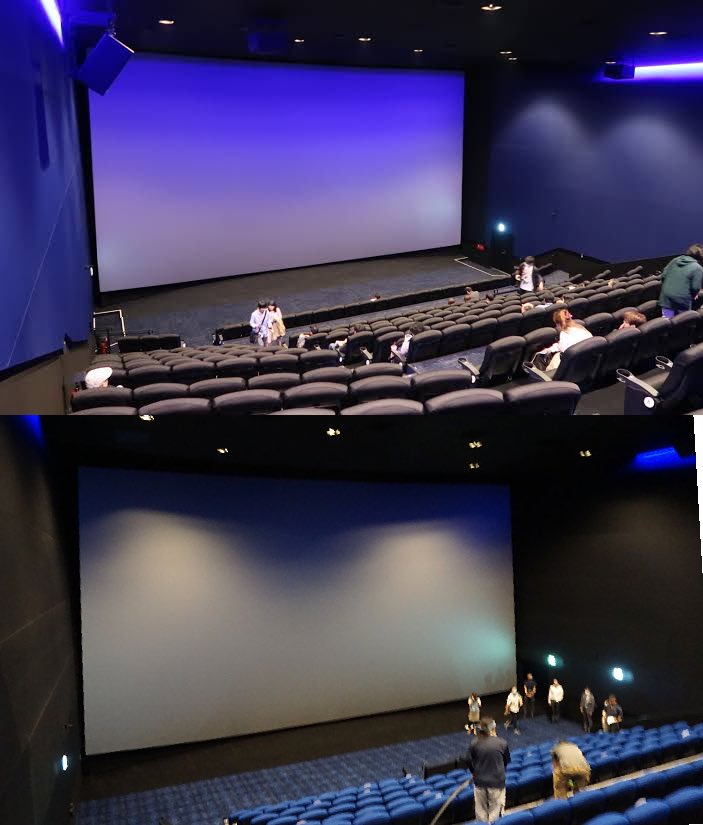 ゆっくん Auf Twitter 上が日比谷imax 下が立川imax
