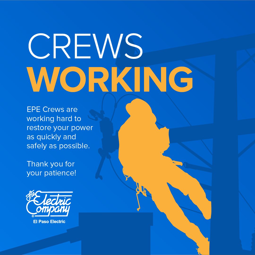 El Paso Electric On Twitter Power Outage Reported In Horizon City Tx At 2pm Impacting About 1 931 Customers Cause Is Unknown At This Time Epelectric Crews Are Aware And Will Work As