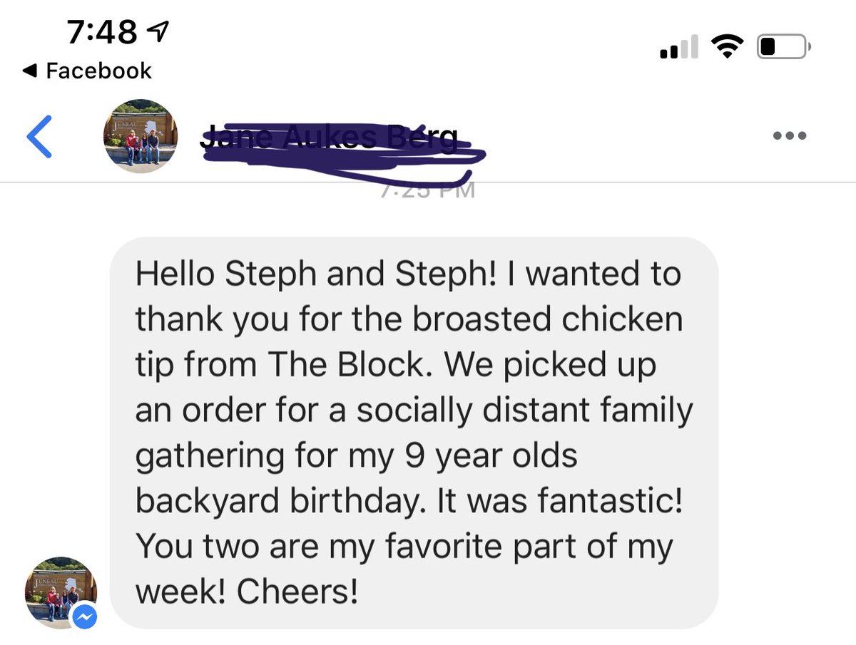 ⁦<a href="/theblockslp/">The Block SLP</a>⁩ a new fan! Thanks for letting us feature your delicious chicken.