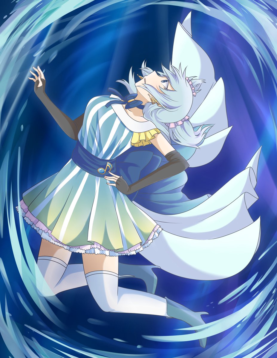 myondusk's tweet photo. My two pieces for @DestiZine, Rena and Chisato -- it was really fun to work with effects for these!
#magiarecord #pmmm https://t.co/o0P1fqkK6Q