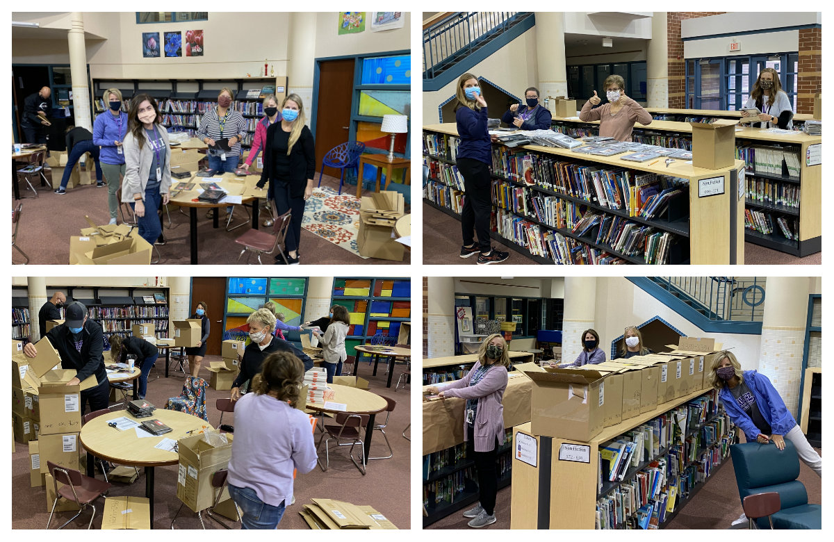 KnutsonCathy's tweet image. Thanks to the team work of @oakhills194 teachers &amp;amp; the tireless work of our @LakevilleAreaPS tech team, our iPads are unboxed, covered and sorted by class. Now they just need to find their new home in the hands of our students. #194pride @LakevilleAreaPS #ManyHandsMakeLightWork