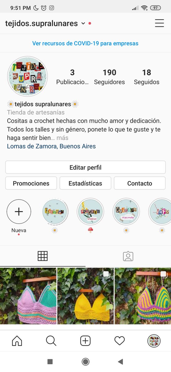 more_nyt's tweet photo. BuenoOo me di cuenta de que acá no subí nada, empecé con un emprendimiento de tops (por ahora solo eso) tejidos a crochet con muchos colores, a pedido y medida, todos los talles y sin género.
@ tejidos.supralunares en ig
Se agradece la difusión🌼💜 https://t.co/FJDqpdhTxA