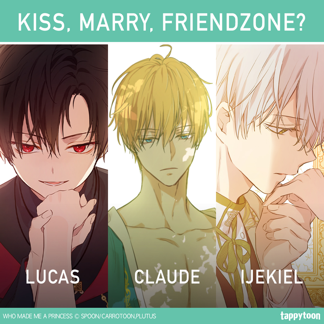 Tappy_toon's tweet image. Time to play a fun little game...Comment your answers~! 💘🤪
#shoutout to all #WMMP fans!
Read "Who Made Me a Princess" on #Tappytoon! 👉ow.ly/JXSx50BgCf7