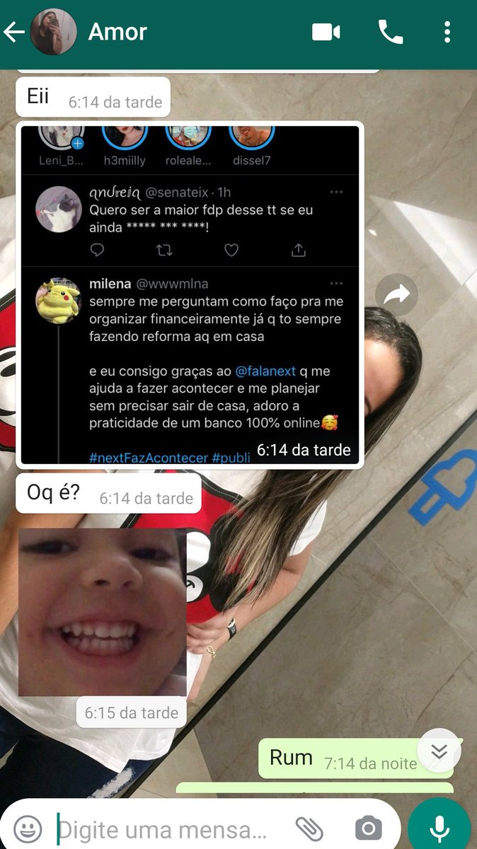 senateix's tweet photo. Curiosa e dramáticaa = minha mulher kkkk ❤️ https://t.co/yVMvO3cGSD
