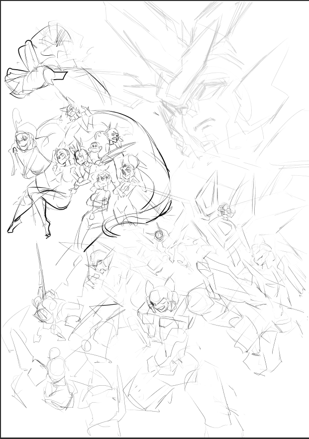 someone in a server suggested and groupshot of my OCs... 17 subjects. LETS GO