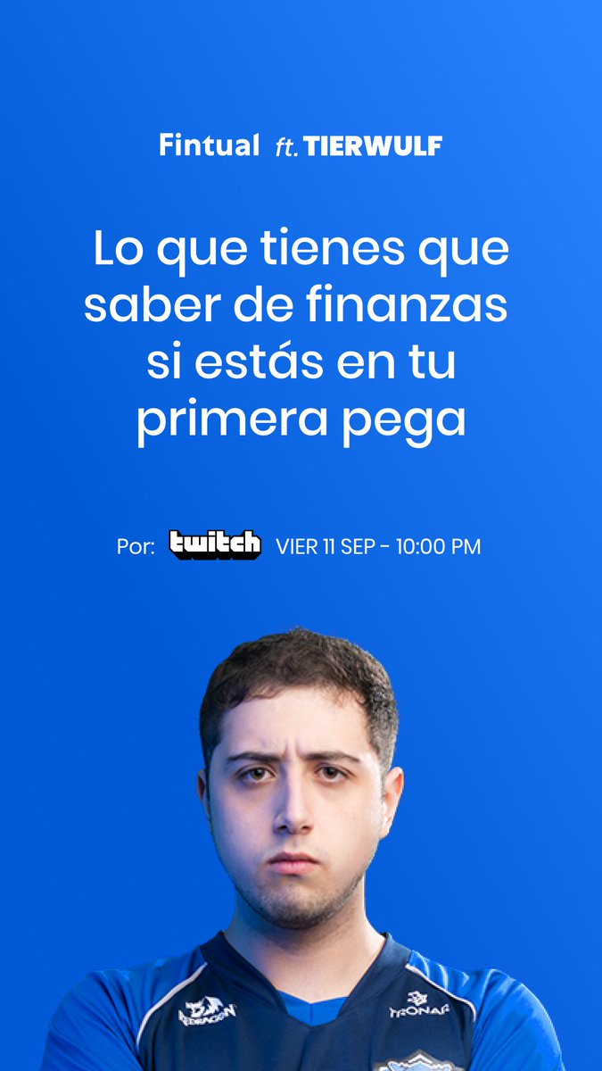 Tierwulf's tweet photo. Gente se acuerdan que les contaba que íbamos a tener unos invitados hype en el stream? Tendremos a los genios de @fintual hablando un poco de finanzas y respondiendo sus preguntas en mi Twitch! El horario es hora 🇨🇱. Los espero ahí 😄❤ https://t.co/eemPw3gnVg