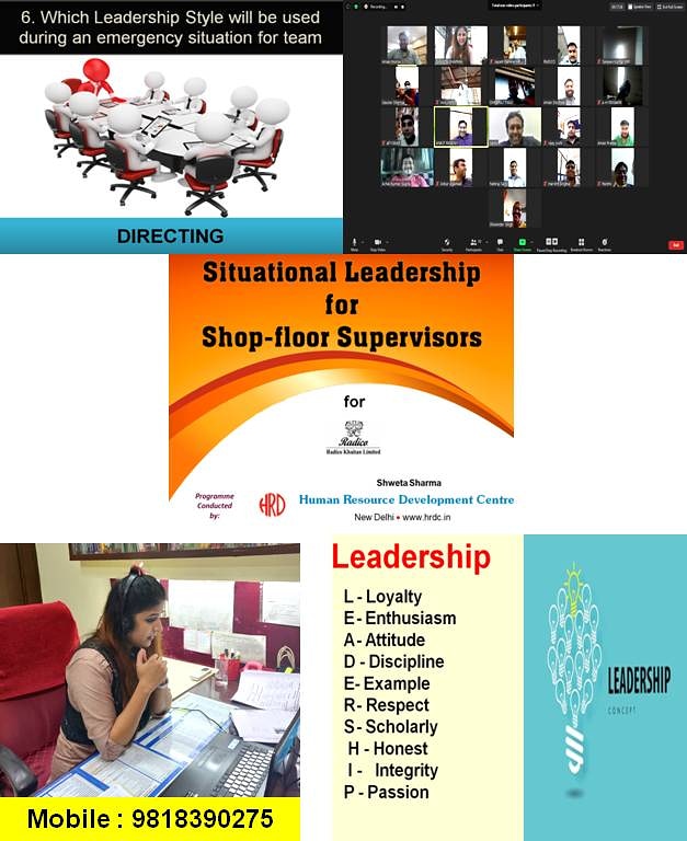 Subjectshwz's tweet photo. Our Faculty, Ms SHWETA SHARMA conducted Interactive Training Webinar on "Situational Leadership for Shop-floor Supervisors" for Employees of Radico Khaitan Ltd on August 29, 2020.
 #training #webinar #interactivewebinar #webinars #employeetraining #onlinetrainings #onlinetraining https://t.co/xD6rhfjTjb