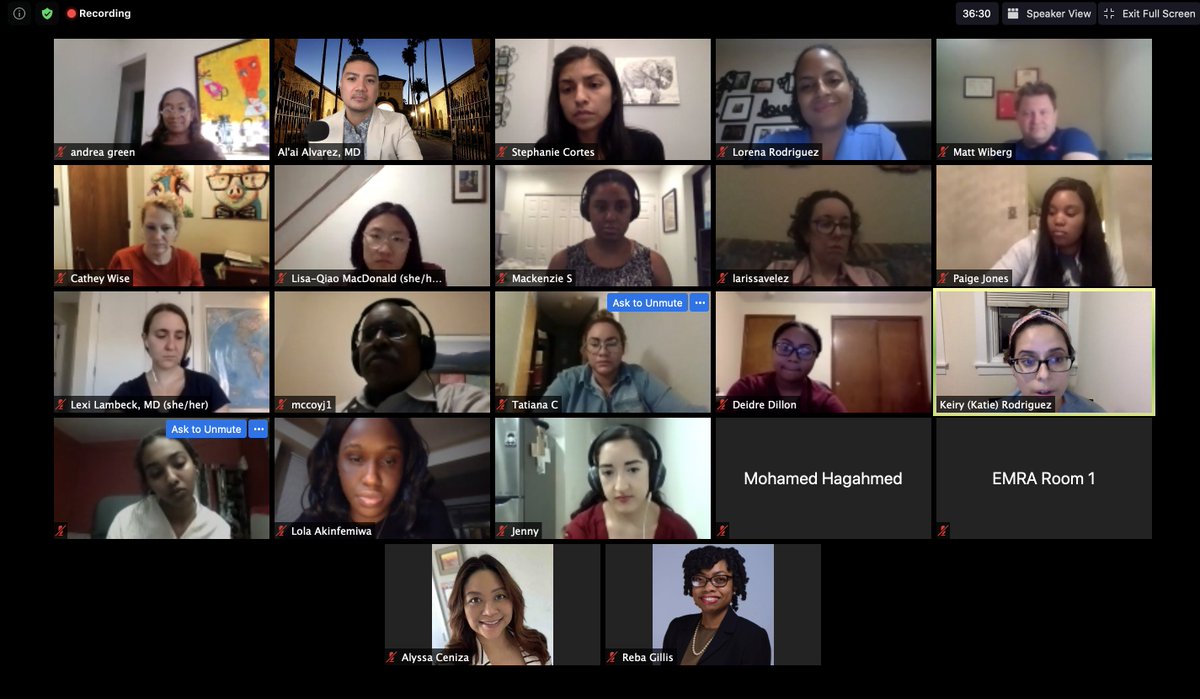 alvarezzzy's tweet photo. Kicking off the inaugural #MixMatchMingle for the inaugural cohort of the @ACEPNow|@emresidents Diversity Mentoring Initiative!

I'm so honored to be part of this incredible group of #MentorsOfEM and #MenteesOfEM

#whatdoctorslooklike #DiversityandInclusion https://t.co/2qxeNfhZ4Z
