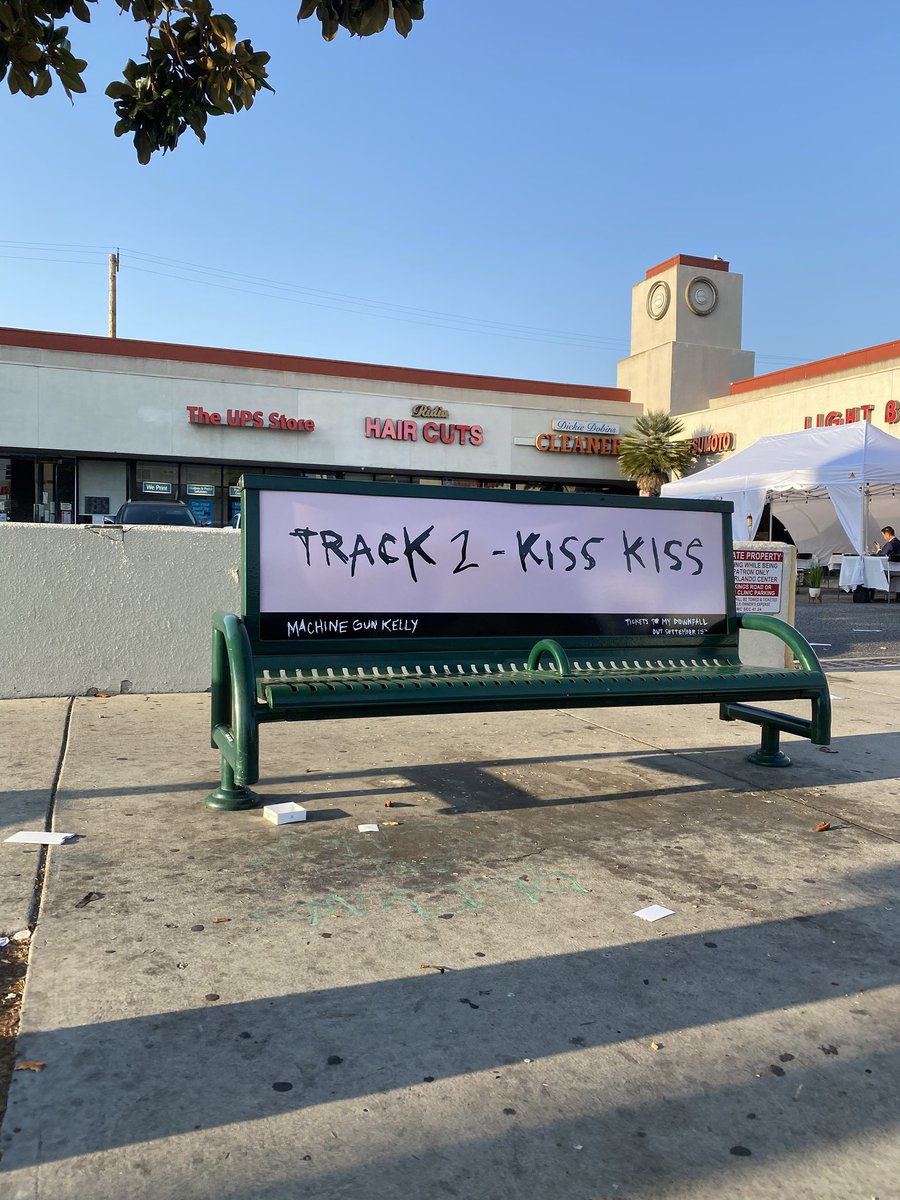 _sabrinalana_'s tweet photo. had so much fun driving around LA to find all the track names!!! everyone better listen to @machinegunkelly album tickets to my downfall when it comes out september 25th!!! https://t.co/vayjxeIO8m