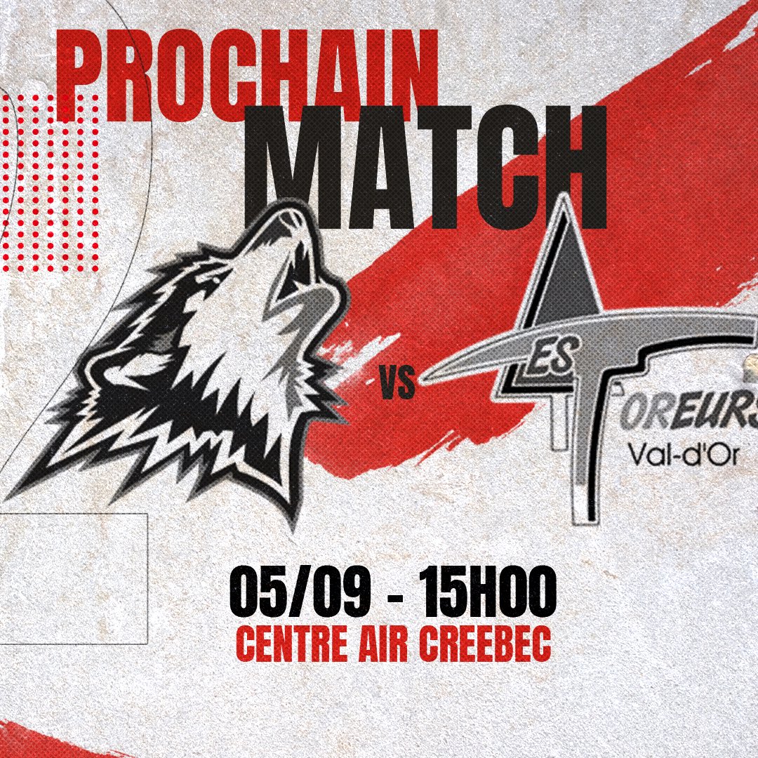 VICTOIRE| Nous sommes loin des prévisions de certains ( 👀) en raison de l’alignement expérimenté de Val d’Or, mais les Huskies remportent un premier match en pré-saison par la marque de 5-2! Tour du chapeau pour Carter Marchison! 🎩 Quel match! 

#HuskiesRN ⚫️🔴⚪️