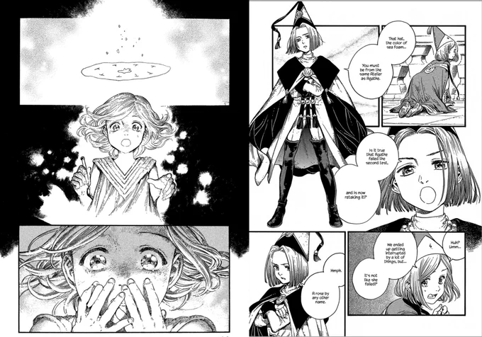 Atelier of Witch Hat 

- super pretty artwork 
- a charming cast 
- magic done well
- a little slow to start imo but eventually the plot draws you in
- characters have realistic emotions 