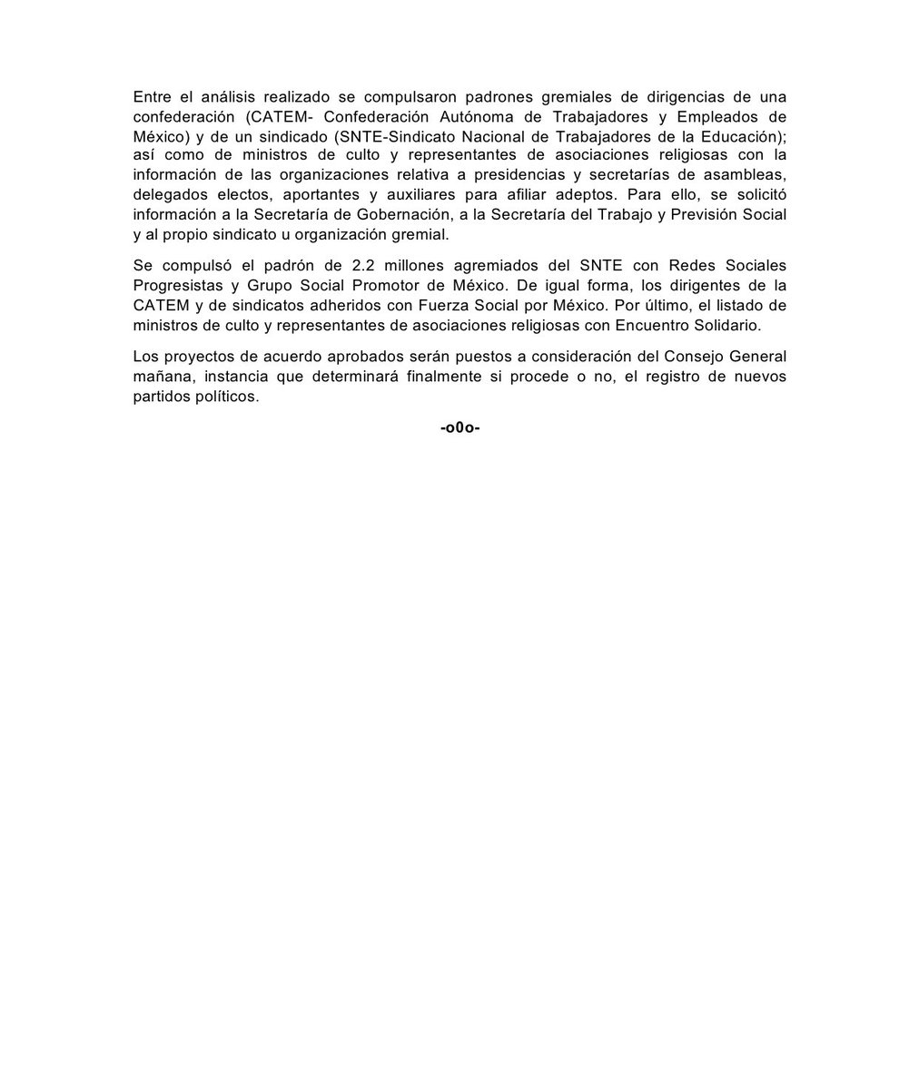 📄 Propone Comisión de Prerrogativas otorgar registro a dos nuevos #PartidosPolíticos. #30AñosINE bit.ly/355xUwG