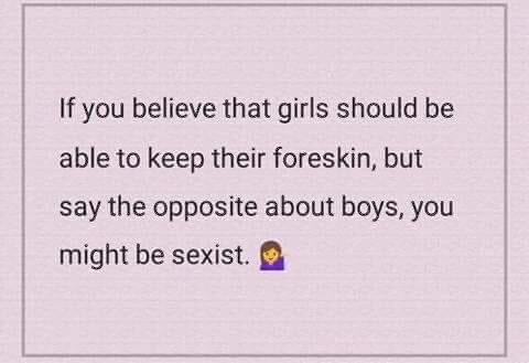 FemaleForeskin's tweet photo. I don’t think it’s a deliberate #sexism, but more ignorance around the similarities between male and female genitalia. We’ve been convinced in the West that female genitals are sacred, while parts of male genitals are useless and disposable. #i2 #femaleforeskin #circumcision https://t.co/SYBQ0Kq80X
