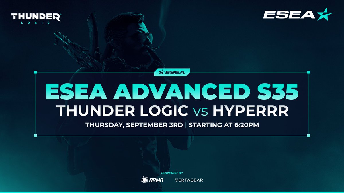 Thunder_Logic's tweet image. Our debut in the 35th season of @ESEA Advanced starts now as we take on #TeamHyperrr on Dust 2 live NOW! 
GL HF

📺: twitch.tv/cullanmako
#BringTheThunder⚡️